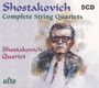 Dmitri Schostakowitsch: Streichquartette Nr.1-15, CD,CD,CD,CD,CD