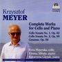 Krzysztof Meyer (geb. 1943): Werke für Cello & Klavier, CD