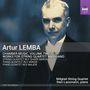 Artur Lemba, Kammermusik Vol. 2, Werke für Streichquartett und Klavier. Abgebildet ist ein Mann im Anzug. Logo oben rechts.