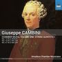 "Giuseppe Cambini, Chamber Music, Volume One: String Quintets I, Amadeus Chamber Musicians" vor einem Porträt.