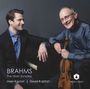 "BRAHMS The Violin Sonatas, Mark Kaplan | David Kaplan, Orchid Classics-Logo. Zwei Männer, einer mit Geige, freundlich lächelnd."