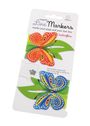 : Line Markers Butterflies - Magnetische Lesezeichen. 2er Set Schmetterlinge, Div.