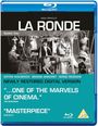 Texts: MAX OPHÜLS LA RONDE, Bluebell Films, ANTON WALBROOK, SIMONE SIGNORET, SERGE REGIANI, "...ONE OF THE MARVELS OF CINEMA." – The Guardian, "MASTERPIECE" – FILM 24/7. Cover with monochrome Karussell-Szene.