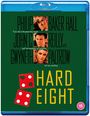 "Philip Baker Hall, John C. Reilly, Gwyneth Paltrow. HARD EIGHT. Zwei rote Würfel, einer mit Einschusslöchern. Alter: 15."