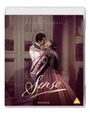 Text: "A film by Luchino Visconti", "Senso", "Radiance". Ein Paar in historischer Kleidung umarmt sich innig.
