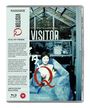 Text: "Visitor Q", "A film by Takashi Miike". Blu-ray Cover eines Films, Bild zeigt eine Frau in blauer Umgebung.