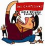 Text: "LOS CAMPESINOS!", "HOLD ON NOW, YOUNGSTER...". Illustration: Eine große Figur mit Brille, umgeben von kleinen Menschen.