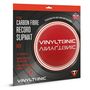 VT15R CARBON FIBRE RECORD SLIPMAT RED, 12" diameter, Vibration dampening, Logo mit britischer Flagge, Noten-Symbol.