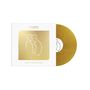 Logo mit „CASEY“ oben und „Love Is Not Enough“ unten, goldener Hintergrund mit skizzierten Gesichtern, goldene Schallplatte.