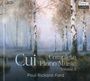 Texte: "2CD", "Cui Complete Piano Music Volume 2", "Paul Rickard-Ford", "PIANO CLASSICS". Gemälde von nebligem Wald mit Birken.