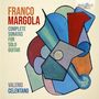 "Franco Margola, Complete Sonatas for Solo Guitar, Valerio Celentano." Bunte abstrakte geometrische Formen.