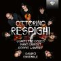 "OTTORINO RESPIGHI, QUARTETTO DORICO, PIANO QUINTET, DOPPIO QUARTET, DAVINCI ENSEMBLE." Menschen mit Instrumenten, Draufsicht.
