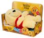 "Winnie the Pooh", Plüschfigur in rotem Shirt, mit Verpackung. Hinweise: "Try me, press my belly", "Lights up and breathes".