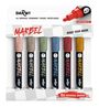 : MARBEL Set mit 6 Universalmarkern Acrylfarben, Rundspitze medium 4mm, Natur, Div.