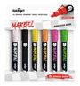 : MARBEL Set mit 6 Universalmarkern Acrylfarben, Rundspitze medium 4mm, Neonfarben, Div.