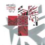 Oben links: „Nate Kraft“. Illustration mit sechs quadratischen Bereichen, rot-schwarz geometrisch gemustert.