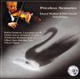 "Priceless Memories" steht oben. Unten: Werke von Brahms, Sulek, Tchaikovsky, Bloch, Ravel. Ein Geiger links und ein Schwan.