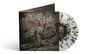 Text: "Mors Principium Est ...and Death said live." Illustration eines Sensenmanns mit einer Schriftrolle, daneben eine Vinyl-Platte.
