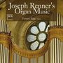 "Joseph Renner's Organ Music" und "Tomasz Zając, organ". Historische Orgelpfeifen vor einem Rundfenster.