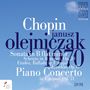 Chopin, Janusz Olejniczak 1970. Sonata in B flat minor. Piano Concerto in F minor, Op. 21. Blau-weißer Hintergrund.