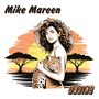 „Mike Mareen“ oben, „Africa“ unten. Eine Frau mit lockigem Haar hält einen Geparden, im Hintergrund Sonnenuntergang und Bäume.
