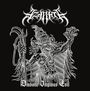 "Diabolic Impious Evil" steht unter einem stilisierten Logo. Ein furchteinflößender Dämon mit Hörnern und erhobenen Armen.