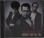 Text: "Tom Stormy Trio, Respect for the '50s." Drei Männer in Lederjacken, im Stil der 1950er Jahre, posieren ernst.
