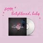 Text: "POM Enlightened, baby". Ein Albumcover mit zwei Menschen, CD daneben, pinker Hintergrund.