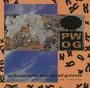 Text: "PW OG", "ov biospheres and sacred grooves", "a document ov new edge folk classics". 

Das Bild zeigt abstrakte Muster auf orangem Hintergrund.