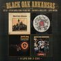 BLACK OAK ARKANSAS VOLUME 1. 4 LPS ON 2 CDS. Vier Albumcover sind abgebildet.