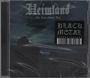 "Black Metal", "Heimland", "Der Tonv Moeter Axd"; siebgedrückte Nachtlandschaft mit Bergen.