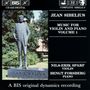 Jean Sibelius: Werke für Violine & Klavier Vol.1, CD