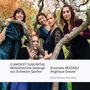 "O AMOR ET SUBLIMITAS, Mittelalterliche Gesänge aus Schweizer Quellen, Ensemble RESONEZ, Angélique Greuter"  
Fünf Frauen posieren zwischen Baumästen.