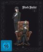"Black Butler - Public School Arc II." Illustration: Zwei elegante Figuren, eine steht, eine sitzt in einem Sessel, viktorianisch gekleidet.