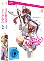 "Maken-ki! Staffel 2", "HIGH DEFINITION", "FSK ab 16 freigegeben". Anime-Illustration, weibliche Figur in bunter Uniform.