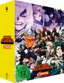 "My Hero Academia 6. Staffel". Dynamische Anime-Charaktere in lebhaften Posen, grünes FSK 12-Symbol.