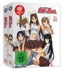 "Vol. 01", "Vol. 02", "Love Hina", "FSK ab 12 freigegeben", "DVD Video Version". Illustration von fünf Anime-Charakteren.