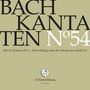 "J.S. Bach-Stiftung St. Gallen. BACH KANTATEN Nr. 54. Chor & Orchester unter Rudolf Lutz. Unten ein Logo mit Noten."