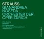 Text in großer Schrift: "STRAUSS GIANANDREA NOSEDA ORCHESTER DER OPER ZÜRICH." Weitere Werke: "Don Quixote, Macbeth..."