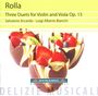 Alessandro Rolla: Duette op.15 Nr.1-3 für Violine & Viola, CD