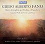 Guido Alberto Fano: Werke für Violine & Klavier, CD
