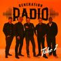 Texte: "GENERATION RADIO" oben, "Take 2" unten rechts. Fünf Männer vor einem orangefarbenen Hintergrund.