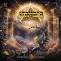 "STRYPER" und "Throne of Thorns" in einer strahlenden himmlischen Szene mit einem Dornenkranz und gelben Blumen.