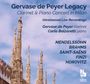 "Gervase de Peyer Legacy: Clarinet & Piano Concert in Milan, unreleased Live Recordings. Mendelssohn, Brahms, Saint-Saëns, Finzi, Horovitz." Links gotische Architektur, blauer Himmel.
