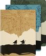 Moleskine Der Herr der Ringe Cahier (3er-Set), XL, liniert, weicher Einband, Div.