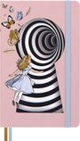 Moleskine Alice im Wunderland Notizbuch limitierte Ausgabe, L/A5, liniert, fester Einband, Div.