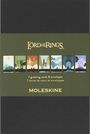 "The Lord of the Rings", darunter "7 greeting cards & envelopes". Postkarten mit Landschaften der Serie. Moleskine Logo.