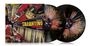 "The Best of Tarantino Experience Reel Killers" auf zerbrochenem Vinyl-Design mit Bildern von Gitarren und Autoteilen.