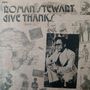 Text: "Roman Stewart Give Thanks." Schwarz-weiß Collage mit Afrikakarte, Porträts und historischem Foto einer Person.
