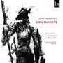 Oben steht "Arturo Díez Boscovich", "DON QUIJOTE". Schwarz-weiße Illustration eines Ritters mit Helm und Lanze. Rechts oben: Logo.